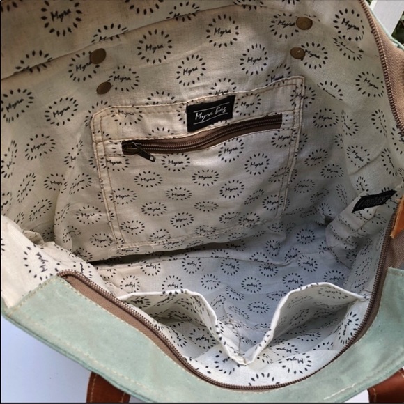 Myra Bag Canvas Tote Purse Vintage Theme NWT - Picture 4 of 7